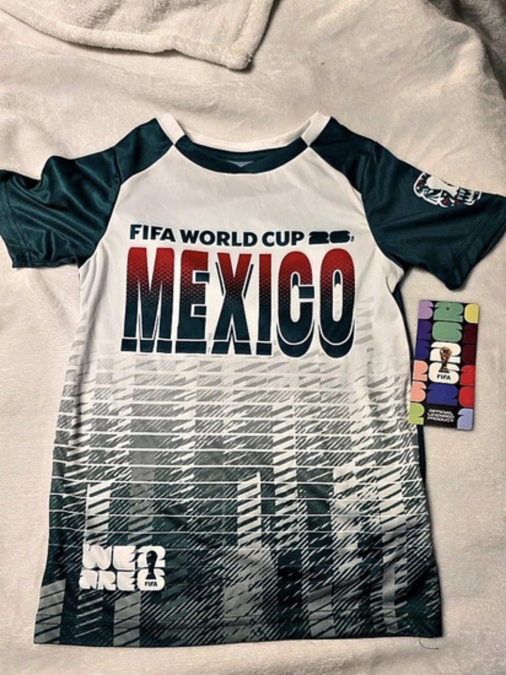 FIFA World Cup Mexico jersey Mexico Soccer Jersey Boys XS NWT
